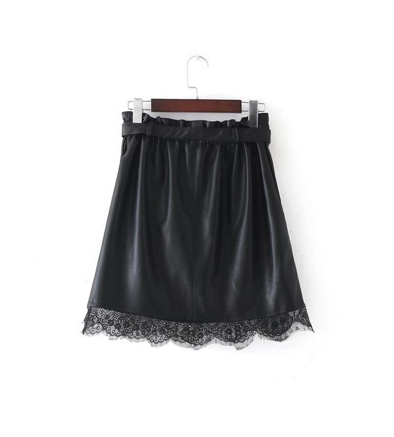 Sexy Black Lace Decorated Skirt,Skirts