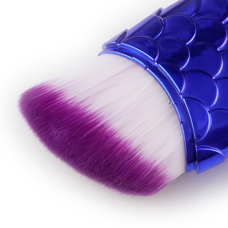 Lovely Purple+blue Fish Shape Decorated Brush,Beauty tools