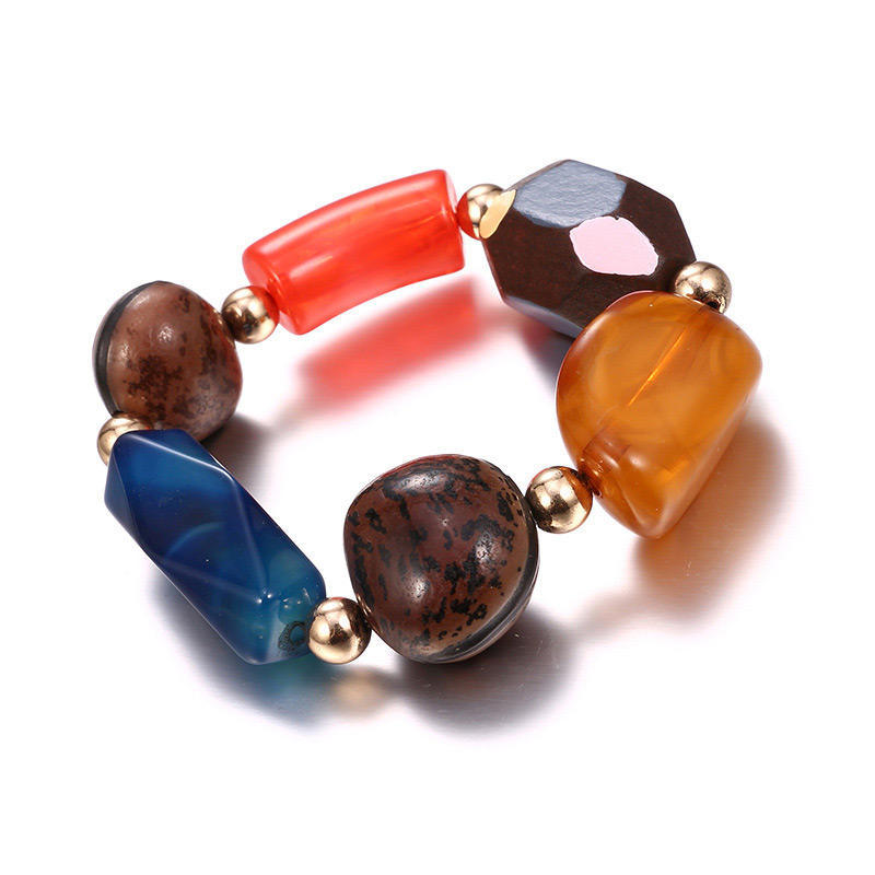 Fashion Multi-color Stone Shape Decorated Bracelet,Fashion Bracelets