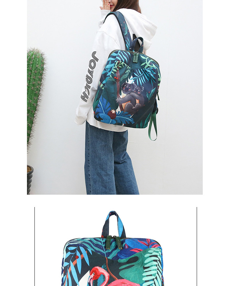 Fashion Multi-color Koala Pattern Decorated Backpack,Backpack