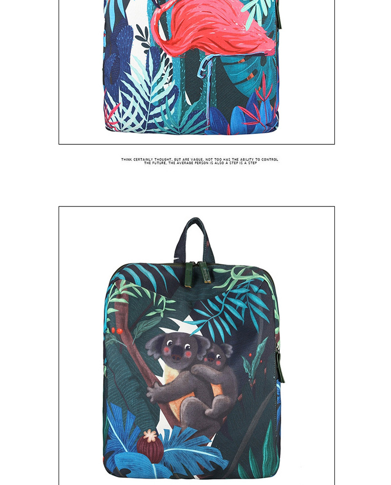 Fashion Multi-color Koala Pattern Decorated Backpack,Backpack