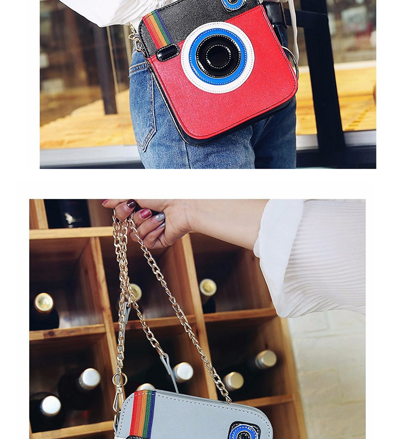 Fashion Red Camera Shape Decorated Shoulder Bag,Messenger bags