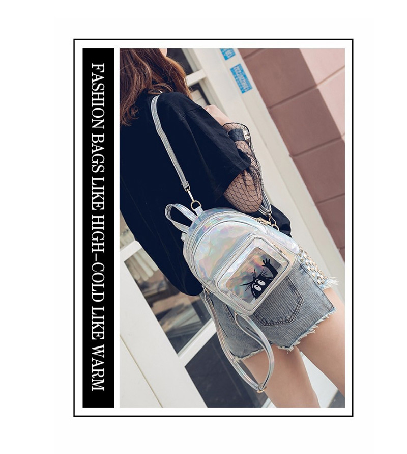 Fashion Pink Pure Color Decorated Backpack,Backpack