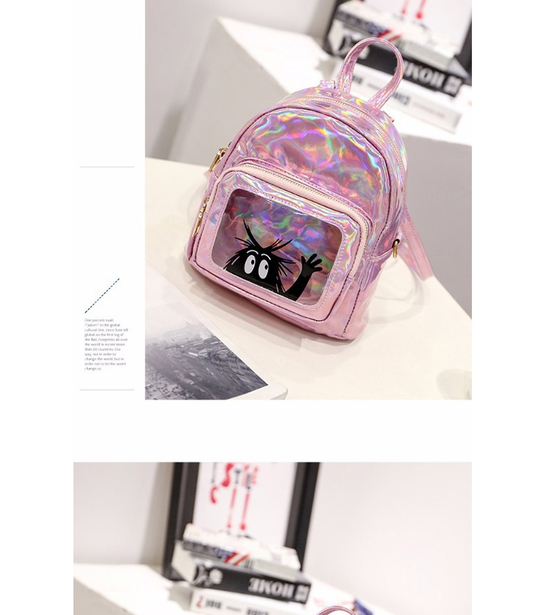 Fashion Pink Smile Pattern Decorated Backpack,Backpack