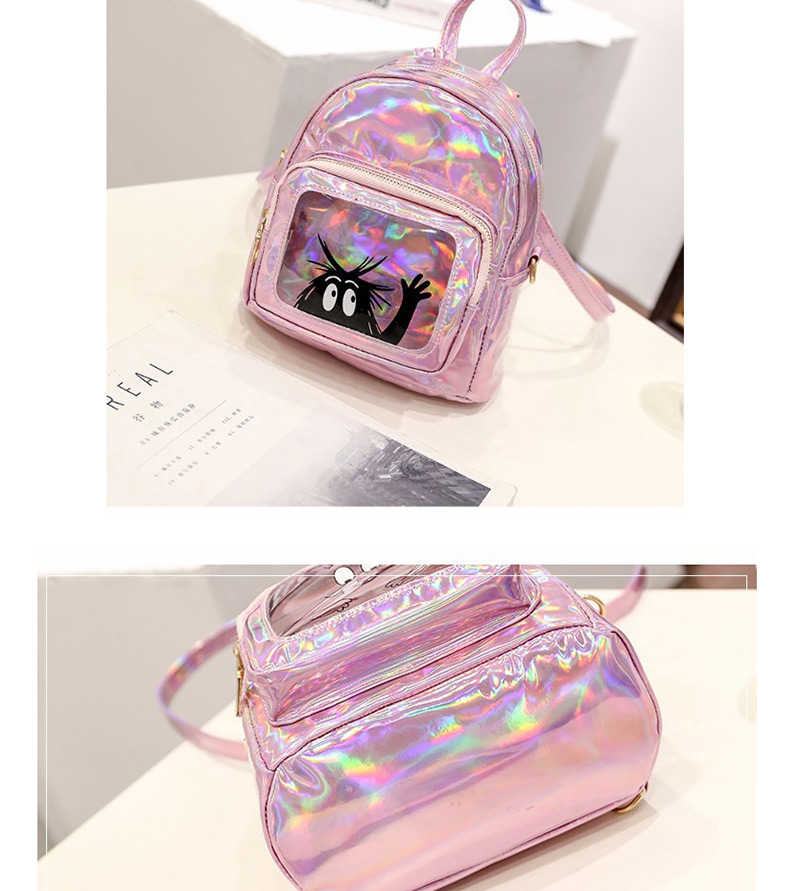 Fashion Pink Smile Pattern Decorated Backpack,Backpack