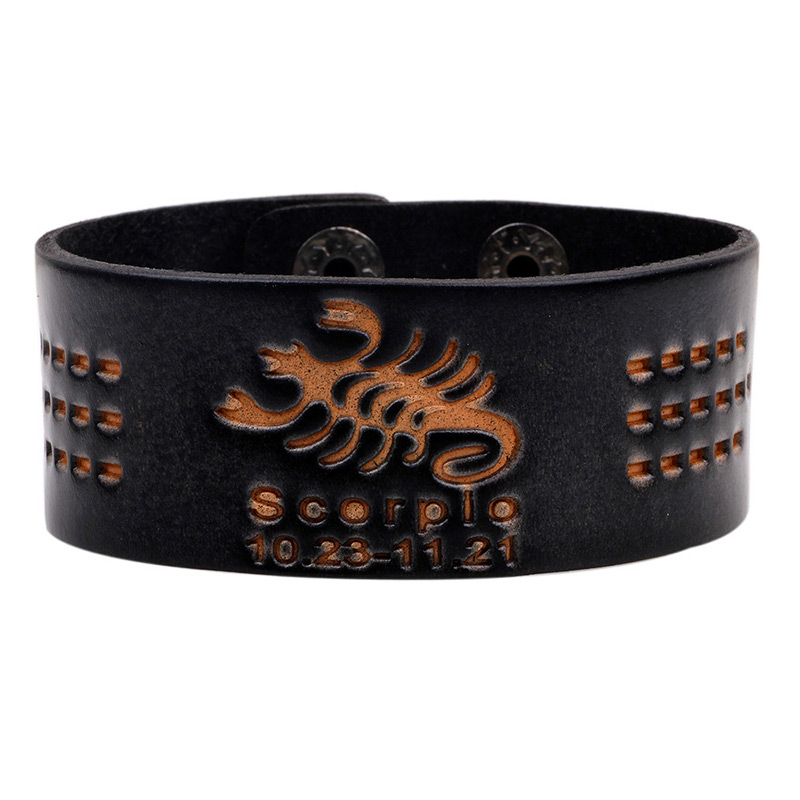 Fashion Black Taurus Pattern Decorated Bracelet,Fashion Bracelets
