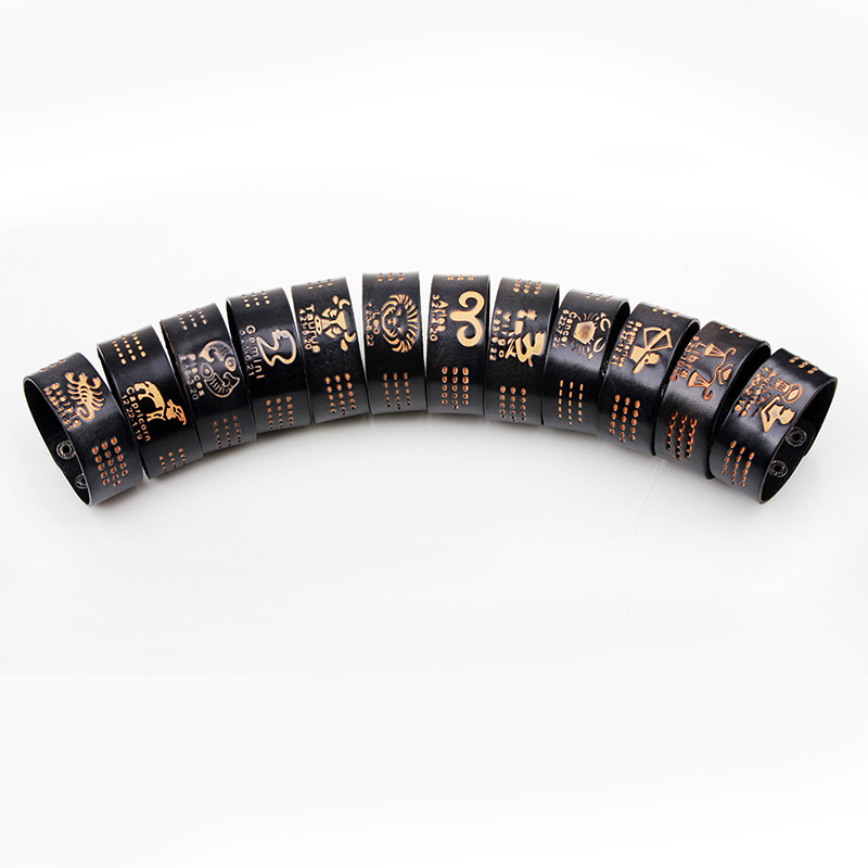 Fashion Black Leo Pattern Decorated Bracelet,Fashion Bracelets
