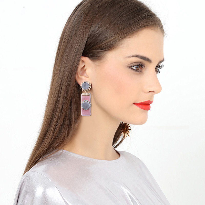 Lovely Red Color-matching Decorated Earrings,Drop Earrings
