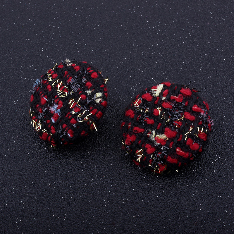 Vintage Red Color-matching Decorated Earrings,Stud Earrings
