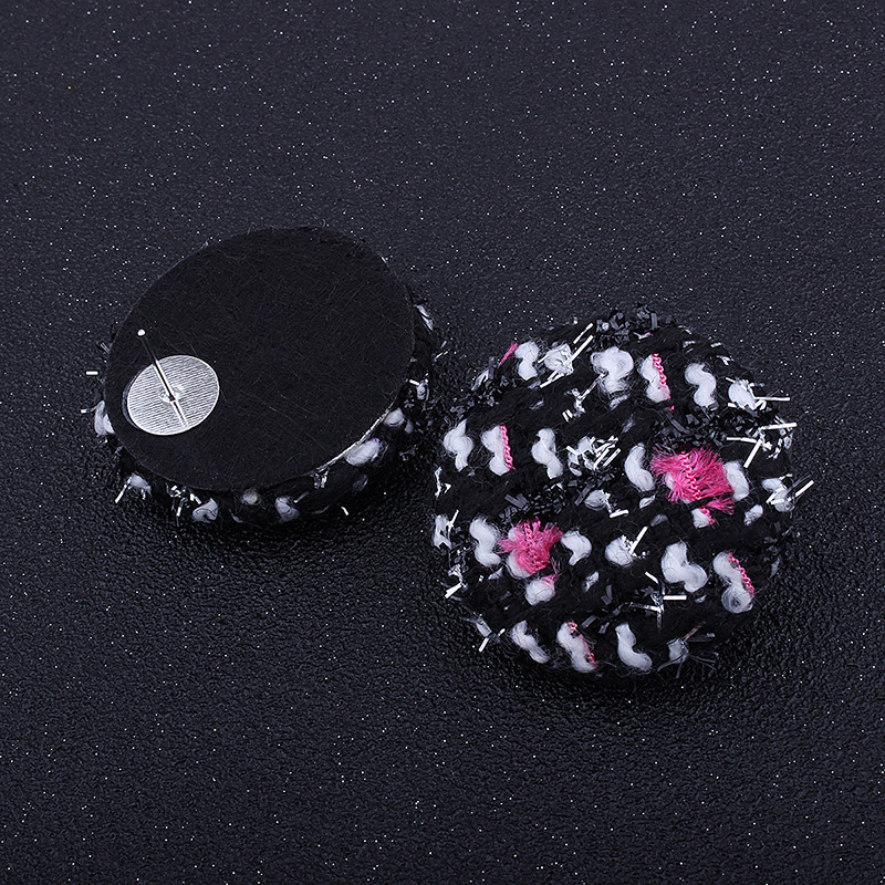 Vintage White+black Color-matching Decorated Earrings,Stud Earrings