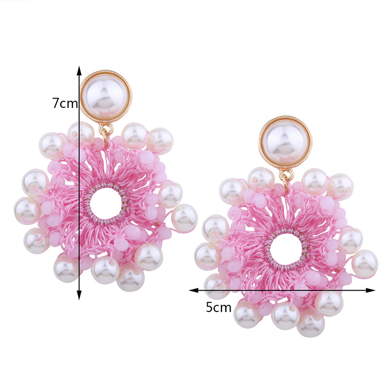 Fashion Yellow Hollow Out Decorated Earrings,Drop Earrings