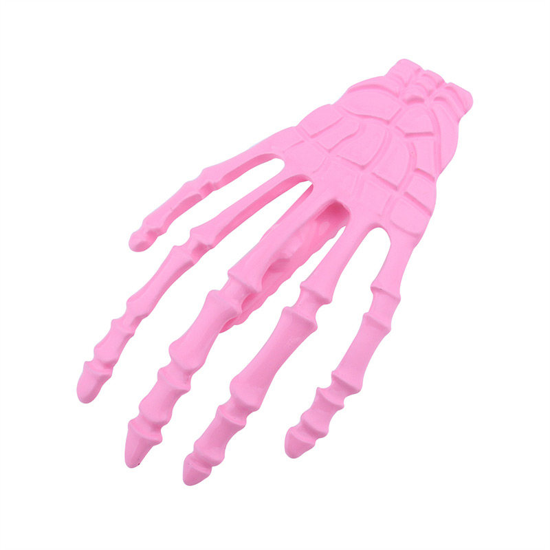 Personality Pink Hand Bone Shape Decorated Hair Clip,Hairpins