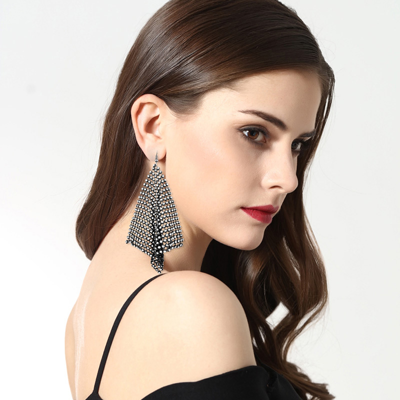 Fashion Gun Black Pure Color Decorated Earrings,Drop Earrings