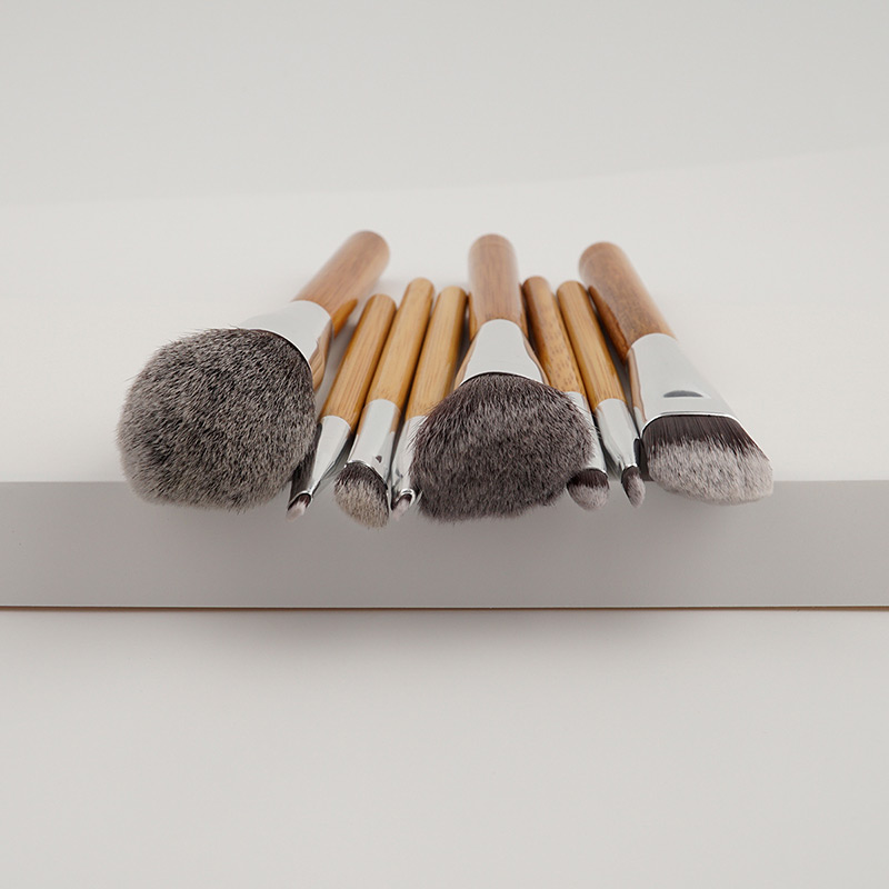Fashion Brown Pure Color Decorated Makeup Brush ( 8 Pcs ),Beauty tools