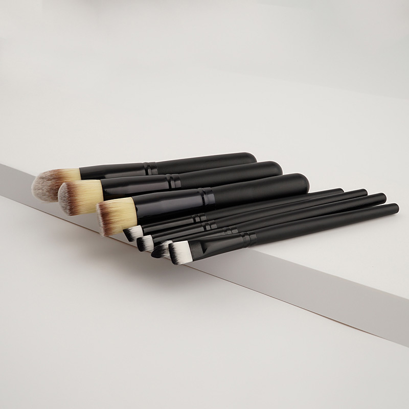 Fashion Black Pure Color Decorated Makeup Brush ( 7 Pcs),Beauty tools