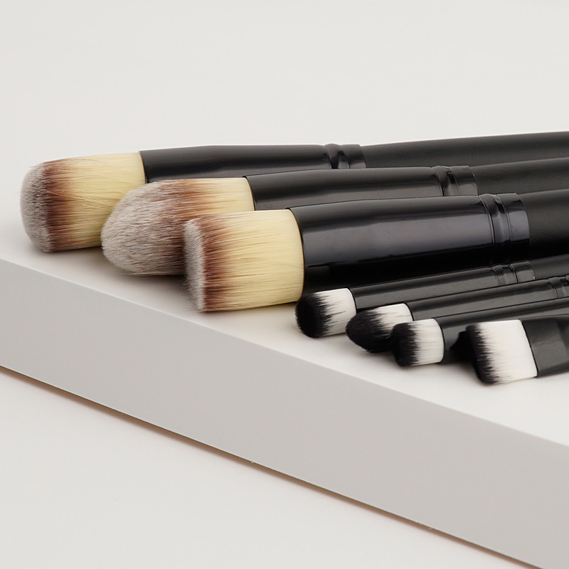 Fashion Black Pure Color Decorated Makeup Brush ( 7 Pcs),Beauty tools