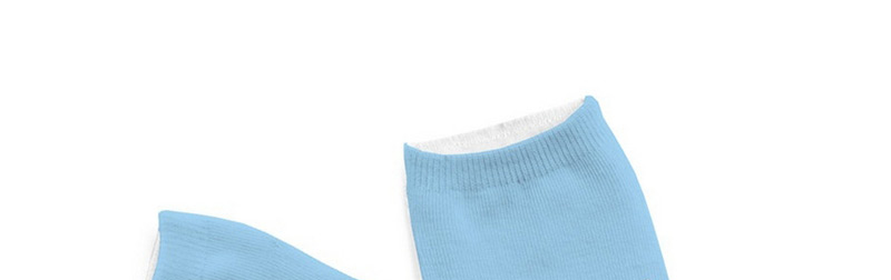 Trendy Blue Unicorn Pattern Decorated Short Sock,Fashion Socks