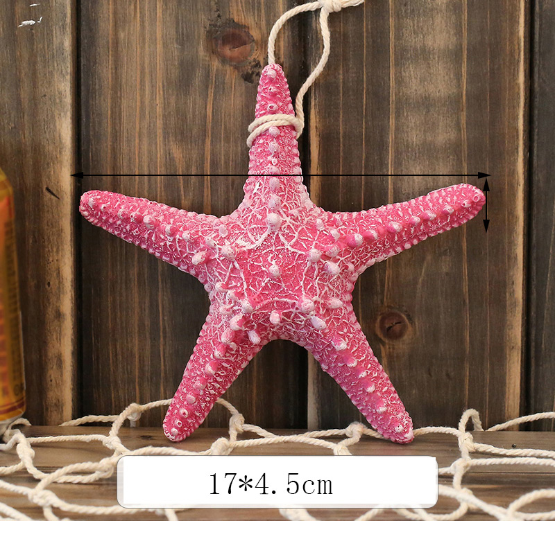 Fashion Red Starfish Shape Decorated Hook Ornaments(middle),Household goods