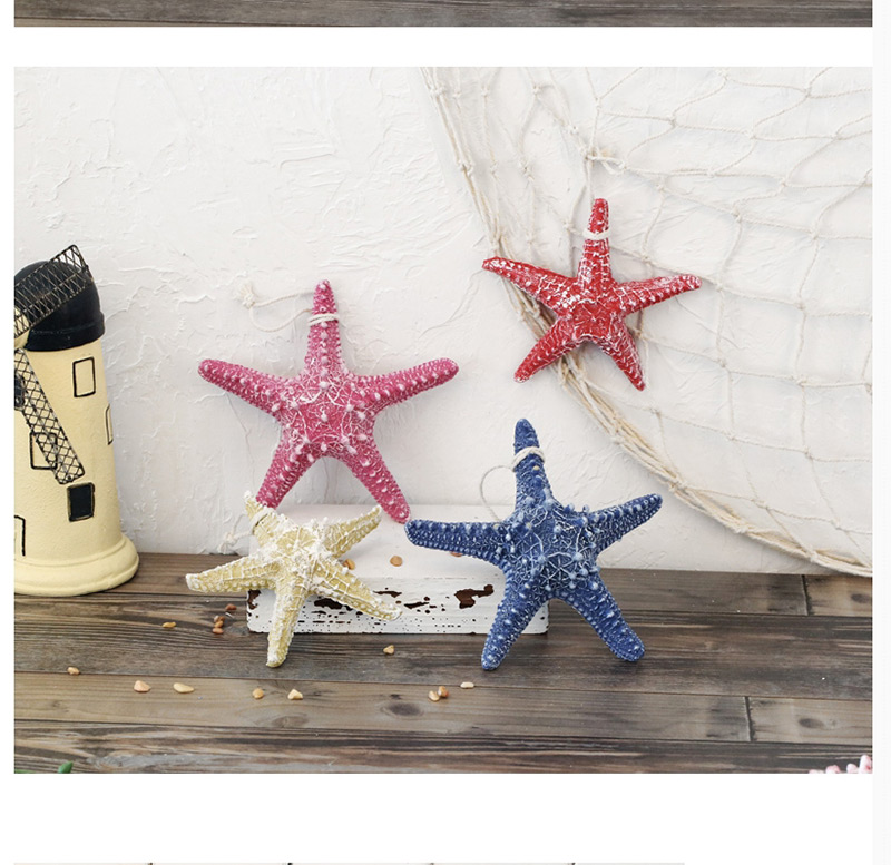 Fashion Plum Red Starfish Shape Decorated Hook Ornaments(middle),Household goods