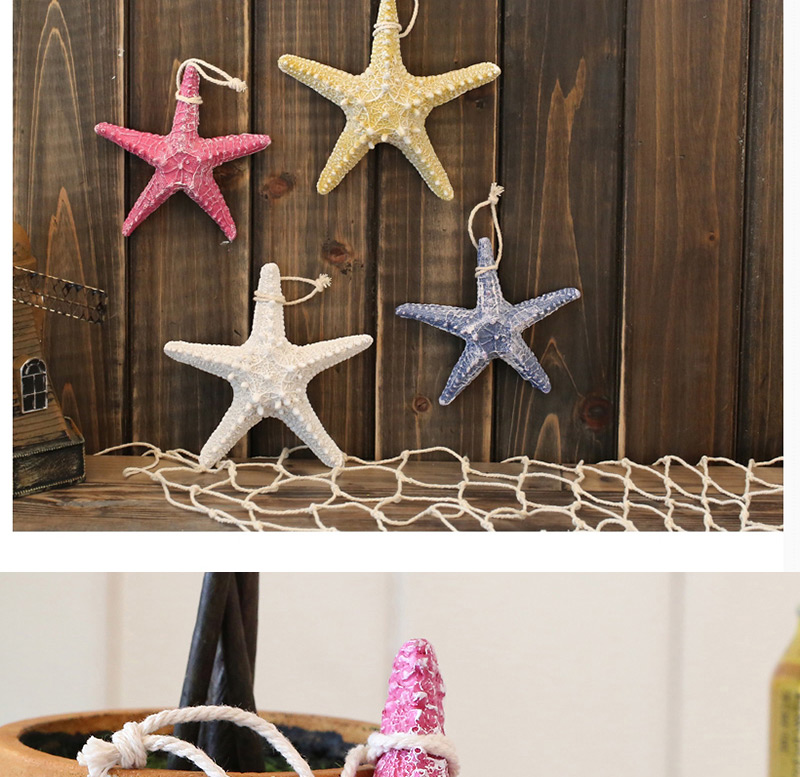 Fashion Red Starfish Shape Decorated Hook Ornaments(middle),Household goods