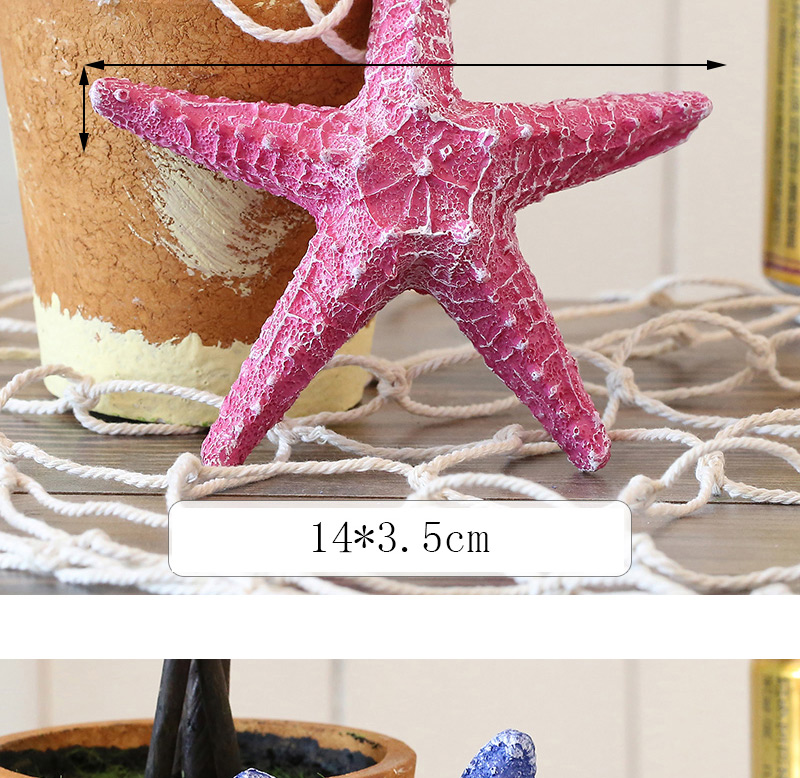 Fashion Beige Starfish Shape Decorated Hook Ornaments(small),Household goods