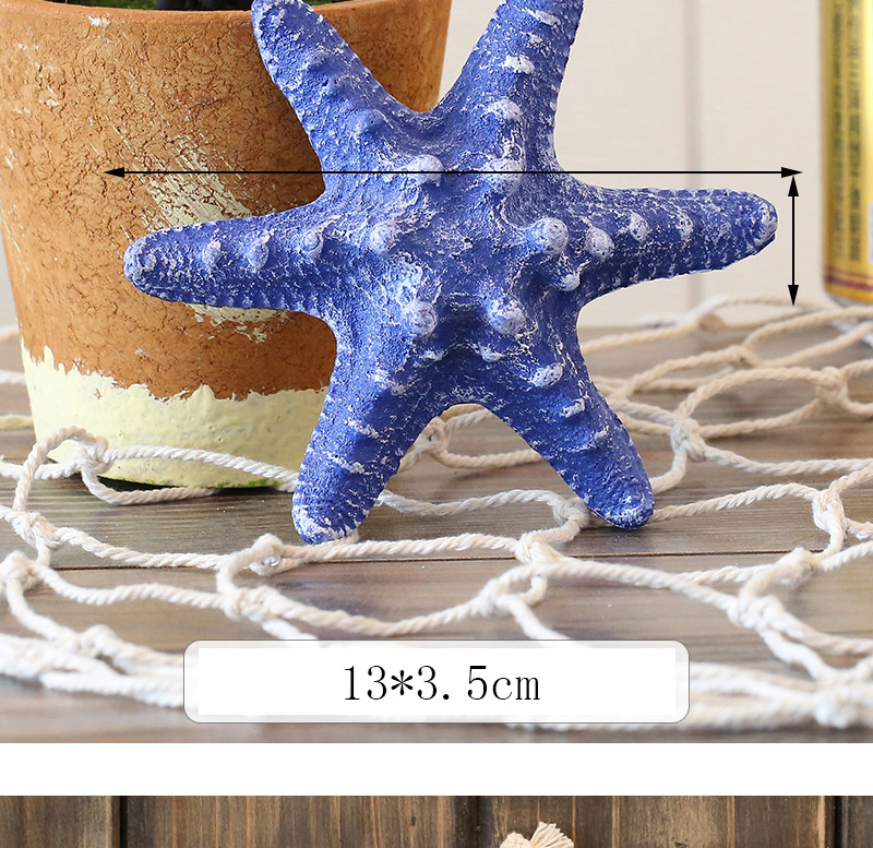 Fashion Dark Blue Starfish Shape Decorated Hook Ornaments(small),Household goods