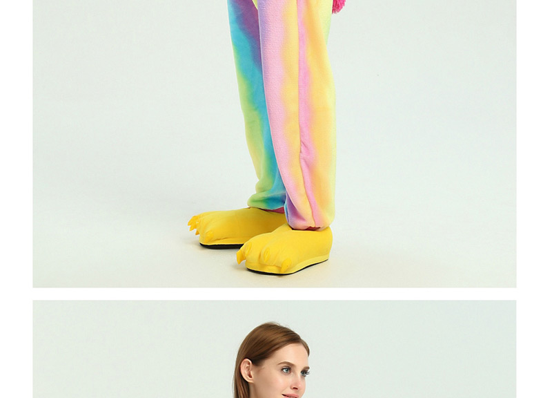 Trendy Multi-color Cartoon Horse Shape Decorated Siamese Pajamas,Cartoon Pajama