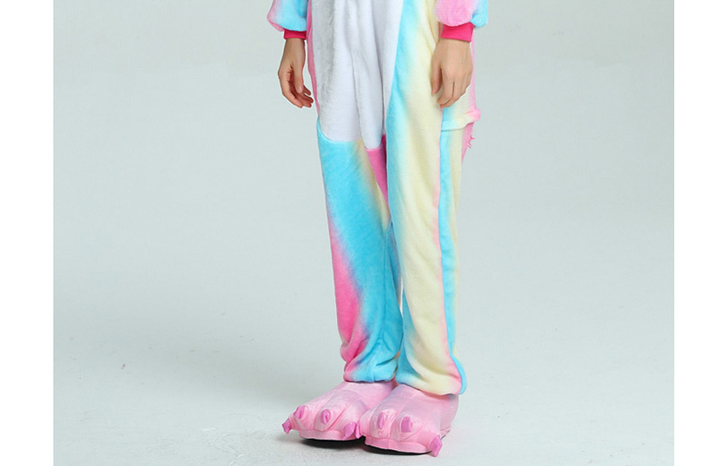 Trendy Multi-color Cartoon Horse Shape Decorated Siamese Pajamas,Cartoon Pajama