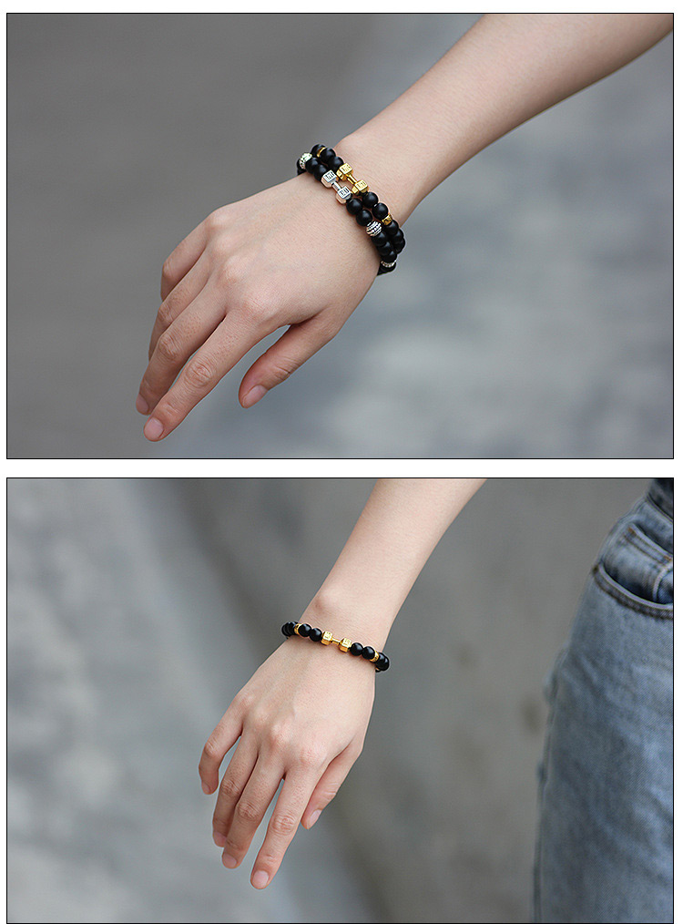 Fashion Gold Color Dumbbells Shape Decorated Bracelet,Fashion Bracelets