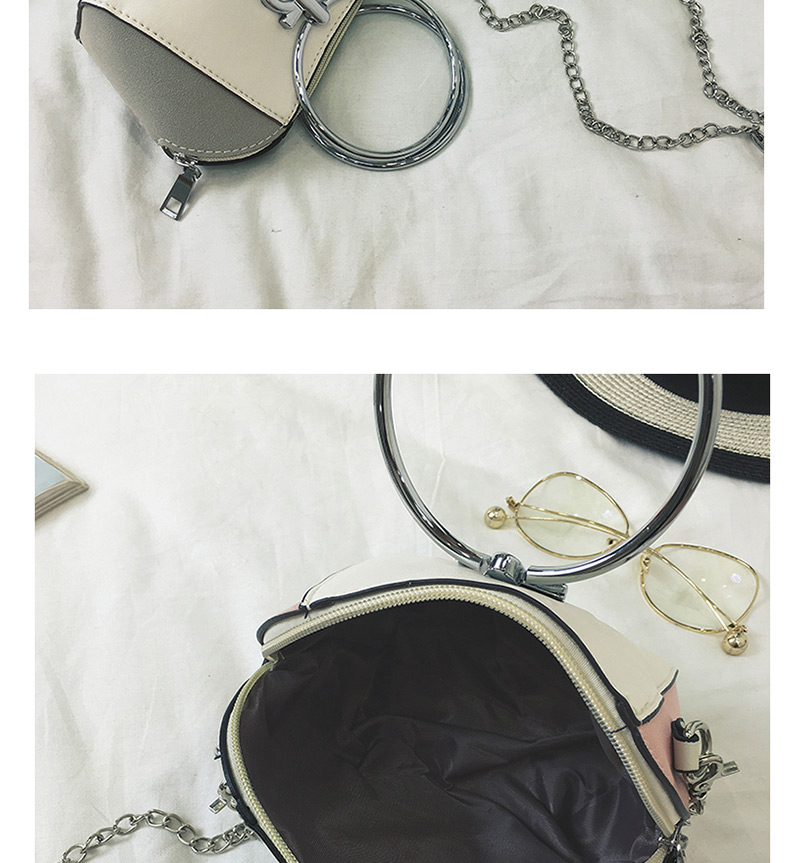 Fashion Black Circular Ring Decorated Shoulder Bag,Shoulder bags
