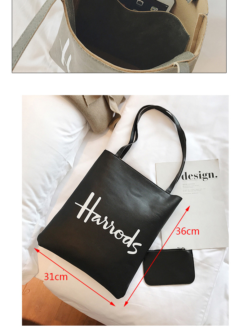 Fashion Green Letter Pattern Decorated Shoulder Bag (2pcs),Messenger bags