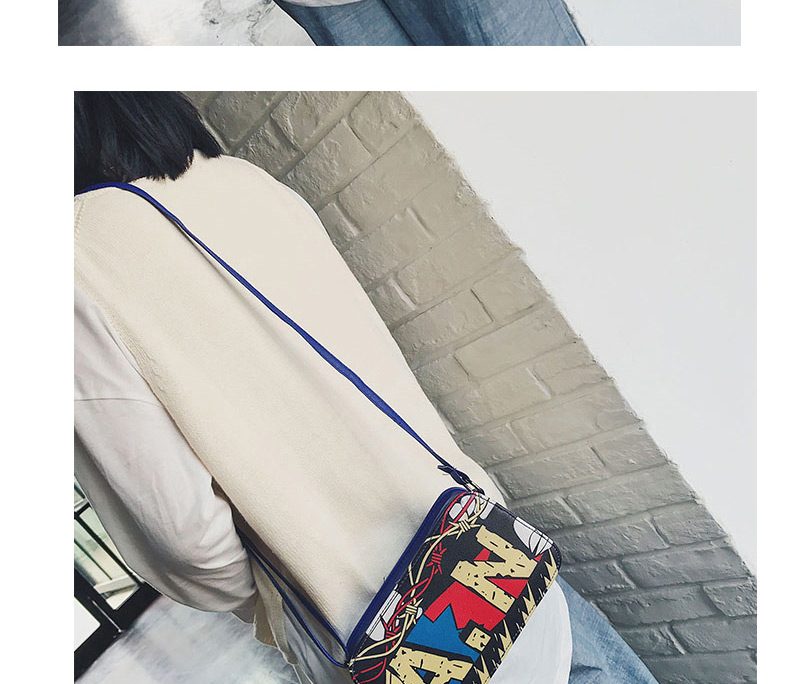 Fashion White Graffiti Pattern Decorated Shoulder Bag,Shoulder bags