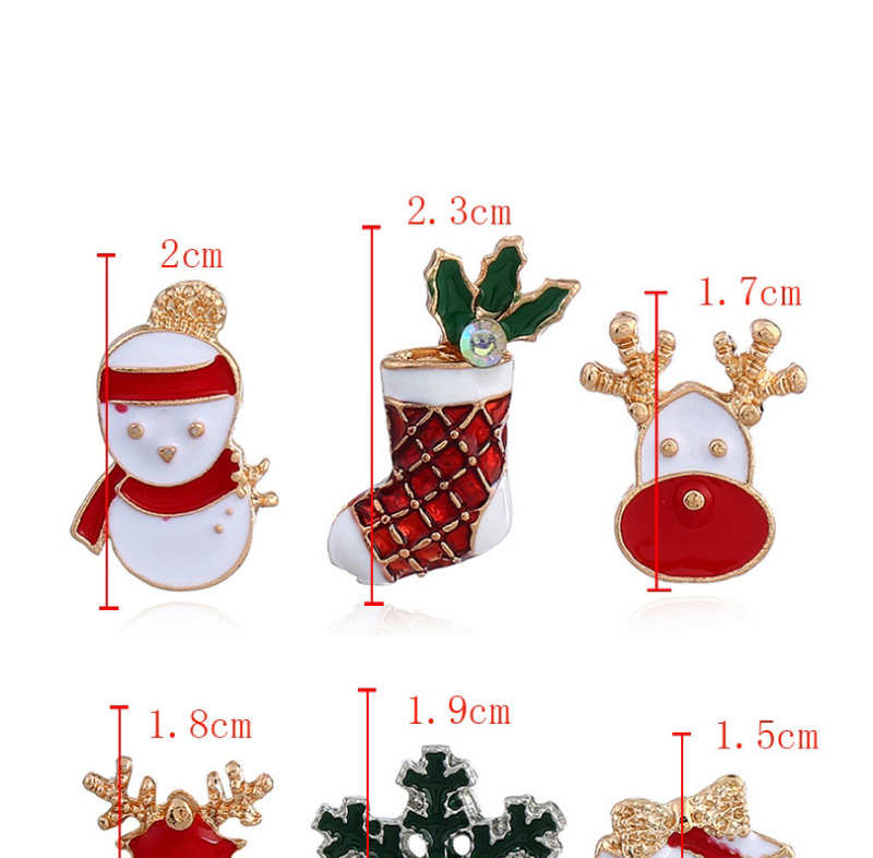 Elegant Multi-color Snowflake&gift Box Shape Decorated Brooch,Korean Brooches