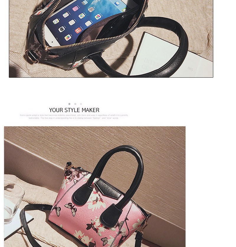 Elegant Pink Narcissus Shape Decorated Bag,Handbags