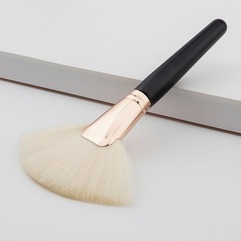 Fashion Black+white Fan Shape Decoated Brush,Beauty tools