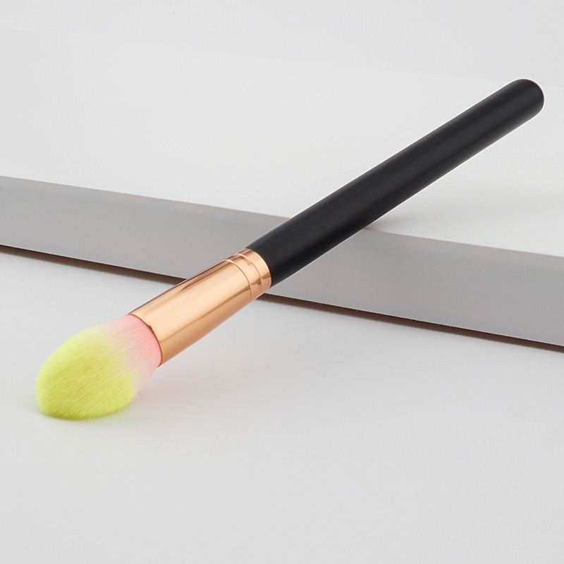 Fashion Black+yellow Color-matching Decorated Brush,Beauty tools