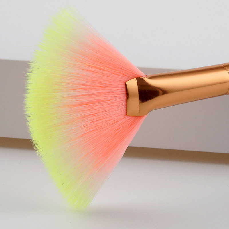 Fashion Black+pink Fan Shape Decoated Brush,Beauty tools