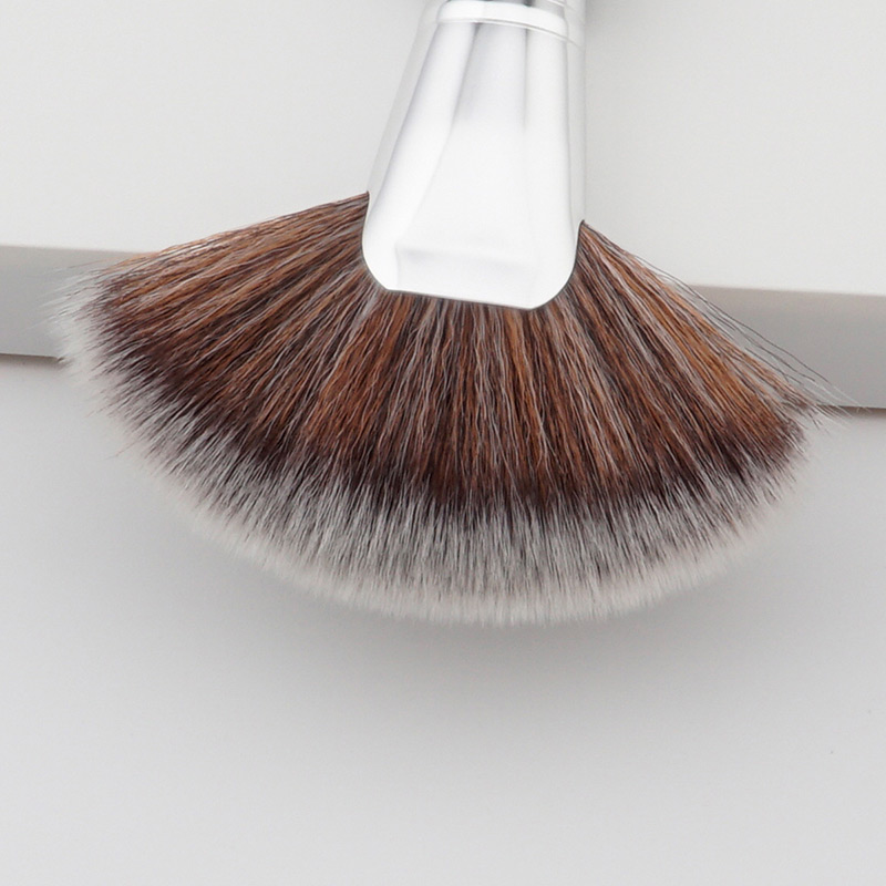 Fashion Black+gray Fan Shape Decoated Brush,Beauty tools