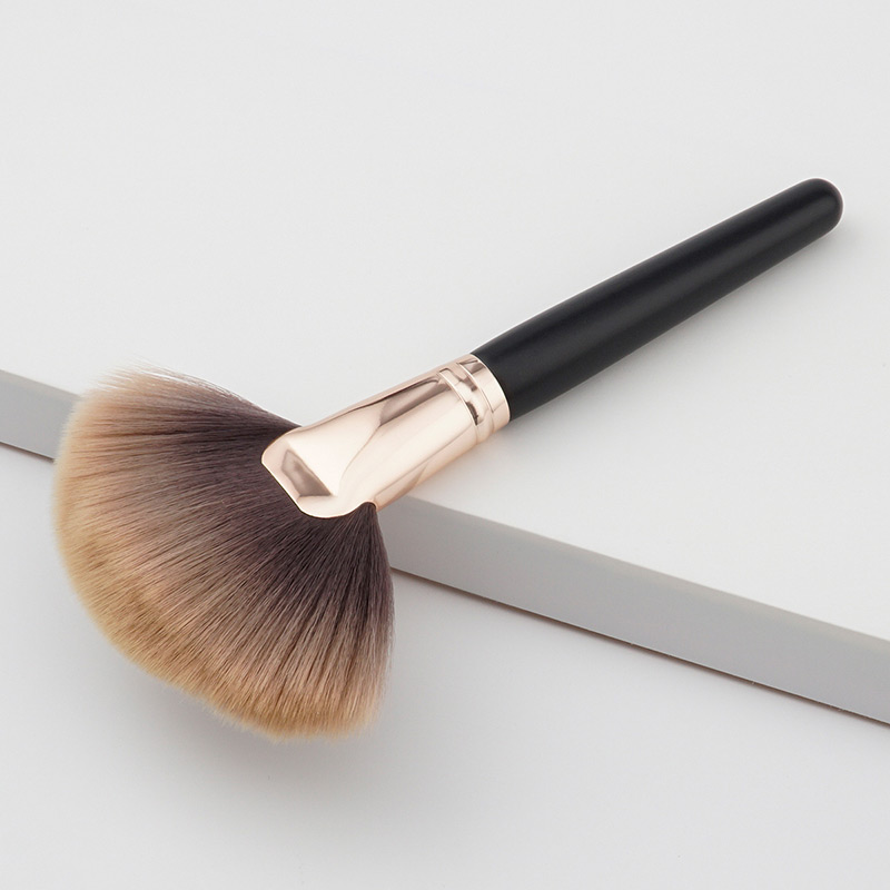 Fashion Black+brown Color-matching Decorated Brush,Beauty tools