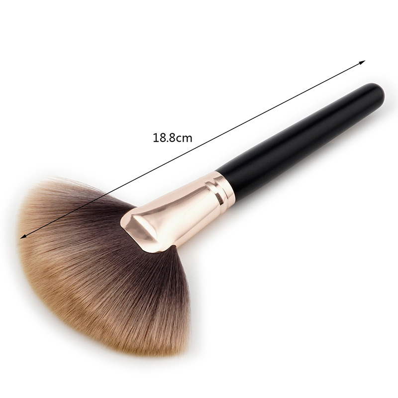 Fashion Black+brown Color-matching Decorated Brush,Beauty tools