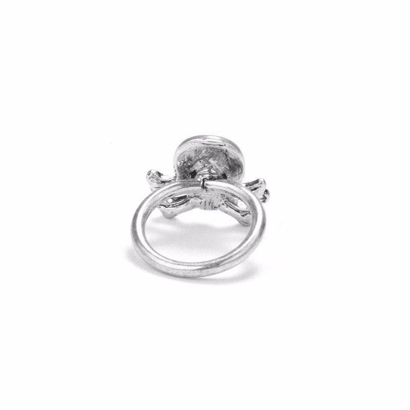 Personality Silver Color Skull Shape Decorated Ring,Fashion Rings