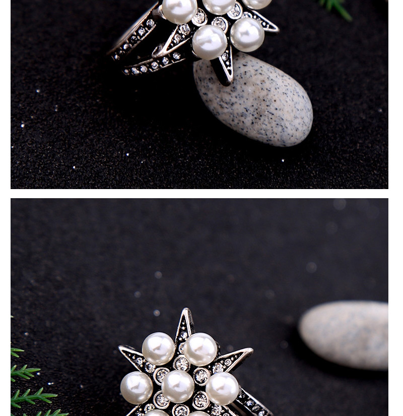 Trendy Silver Color Star Shape Decorated Simple Ring,Fashion Rings