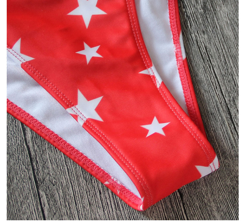 Sexy Red Stars Pattern Decorated Bikini,Bikini Sets