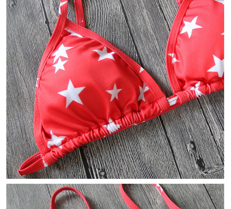 Sexy Red Stars Pattern Decorated Bikini,Bikini Sets