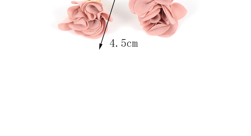 Fashion Black Flower Pendant Decorated Earrings,Drop Earrings