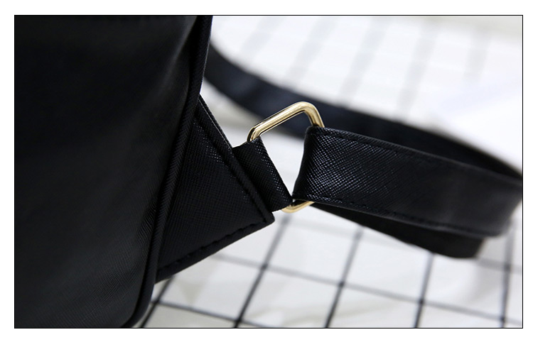 Fashion Black Square Shape Rivet Decorated Backpack,Backpack
