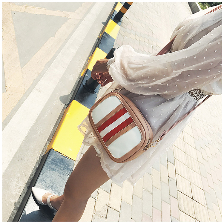 Fashion Beige Color-matching Decorated Bag,Shoulder bags