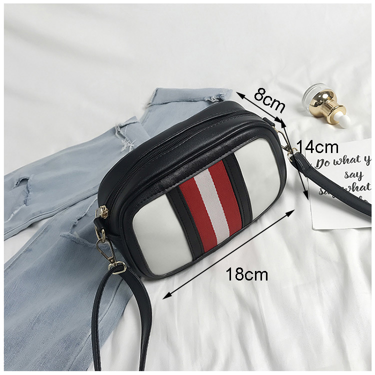 Fashion Black Color-matching Decorated Bag,Shoulder bags