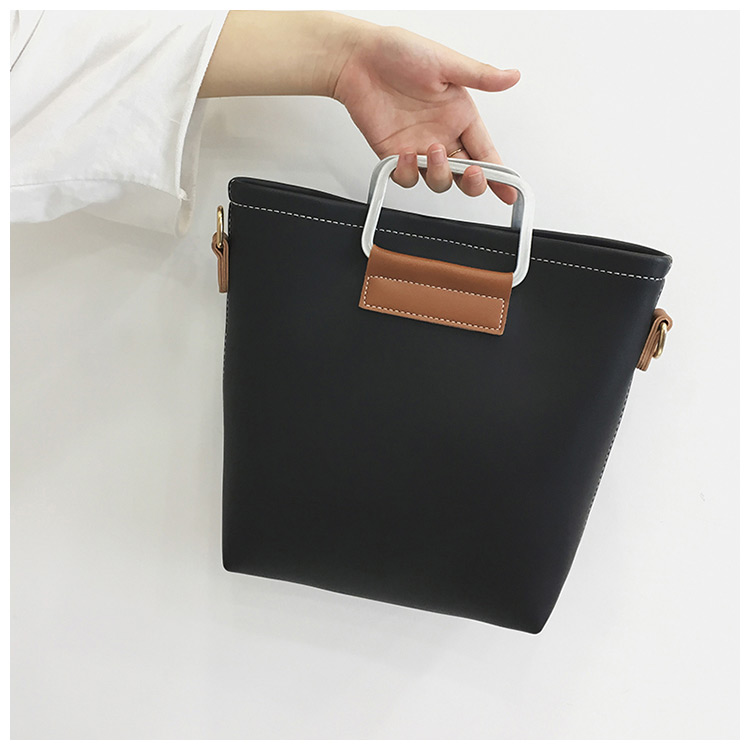 Vintage Black Square Shape Decorated Bag (2pcs),Handbags