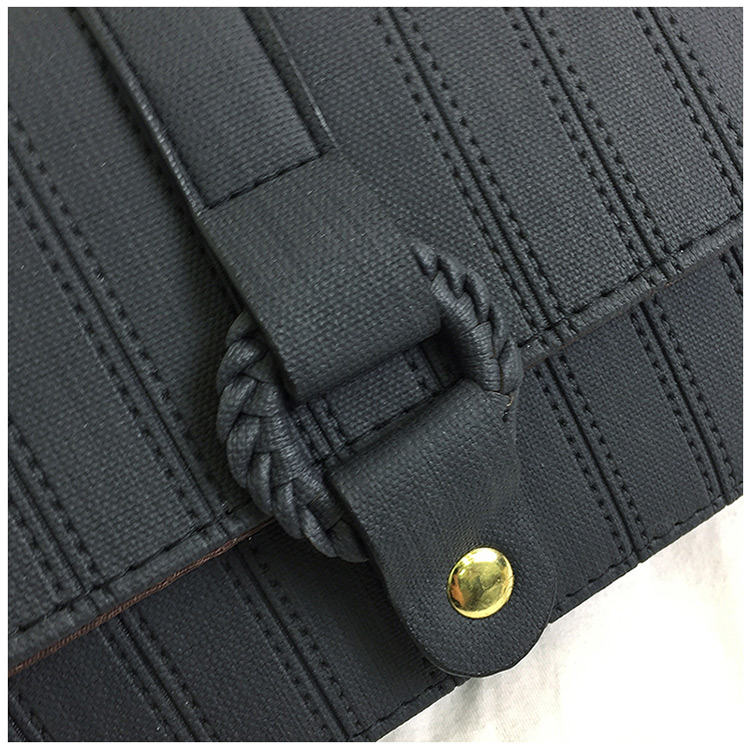 Elegant Black Round Buckle Decorated Pure Color Shoulder Bag,Shoulder bags